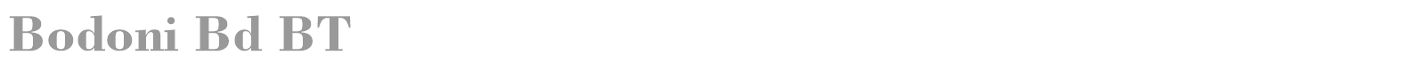 Bodoni font preview